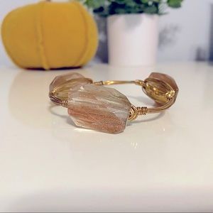 Bourbon and Bow Ties Glitter Stone Bracelet